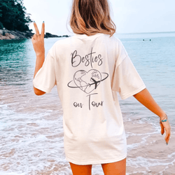 besties on tour shirt personalized girls trip vacation tee custom travel shirt