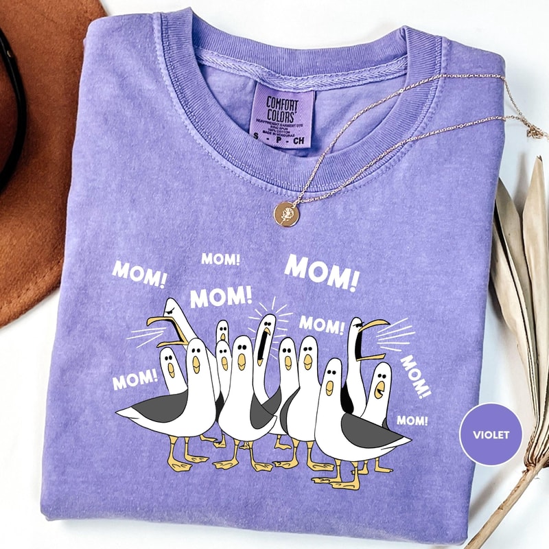 Mom Mom Mom Shirt Funny Duck Mom Graphic Tee Cute Mom Life Outfit Gift 2