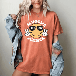 comfort colors schools out for summer teacher shirt last day of school tee