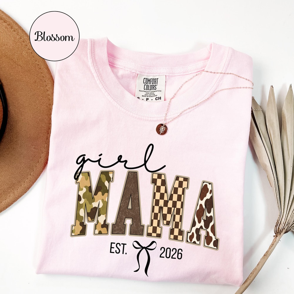 Custom Girl Mama Shirt Personalized Est Duck Camo Mom Retro Hunting Mommy Tee New First Time Mother 2