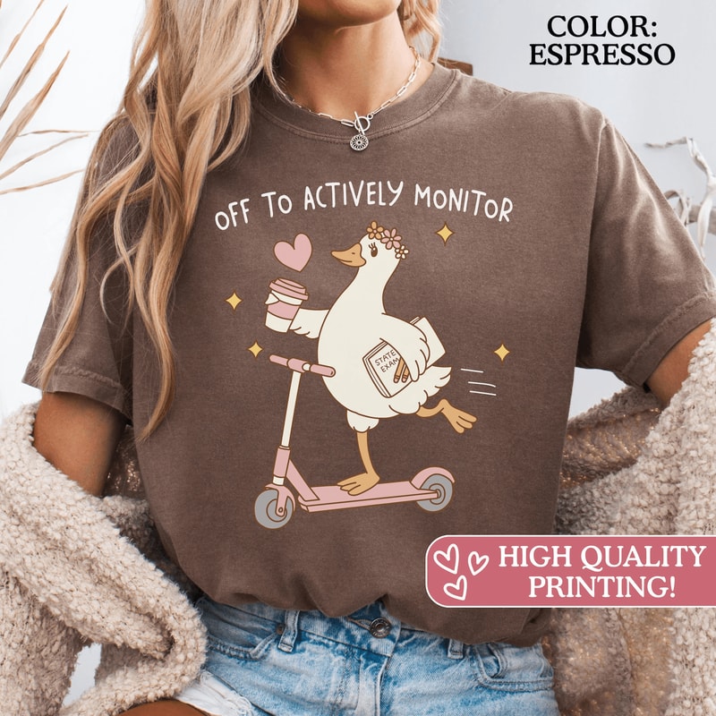 State Testing Teacher Shirt Funny Goose Comfort Colors Testing Day Tee 1