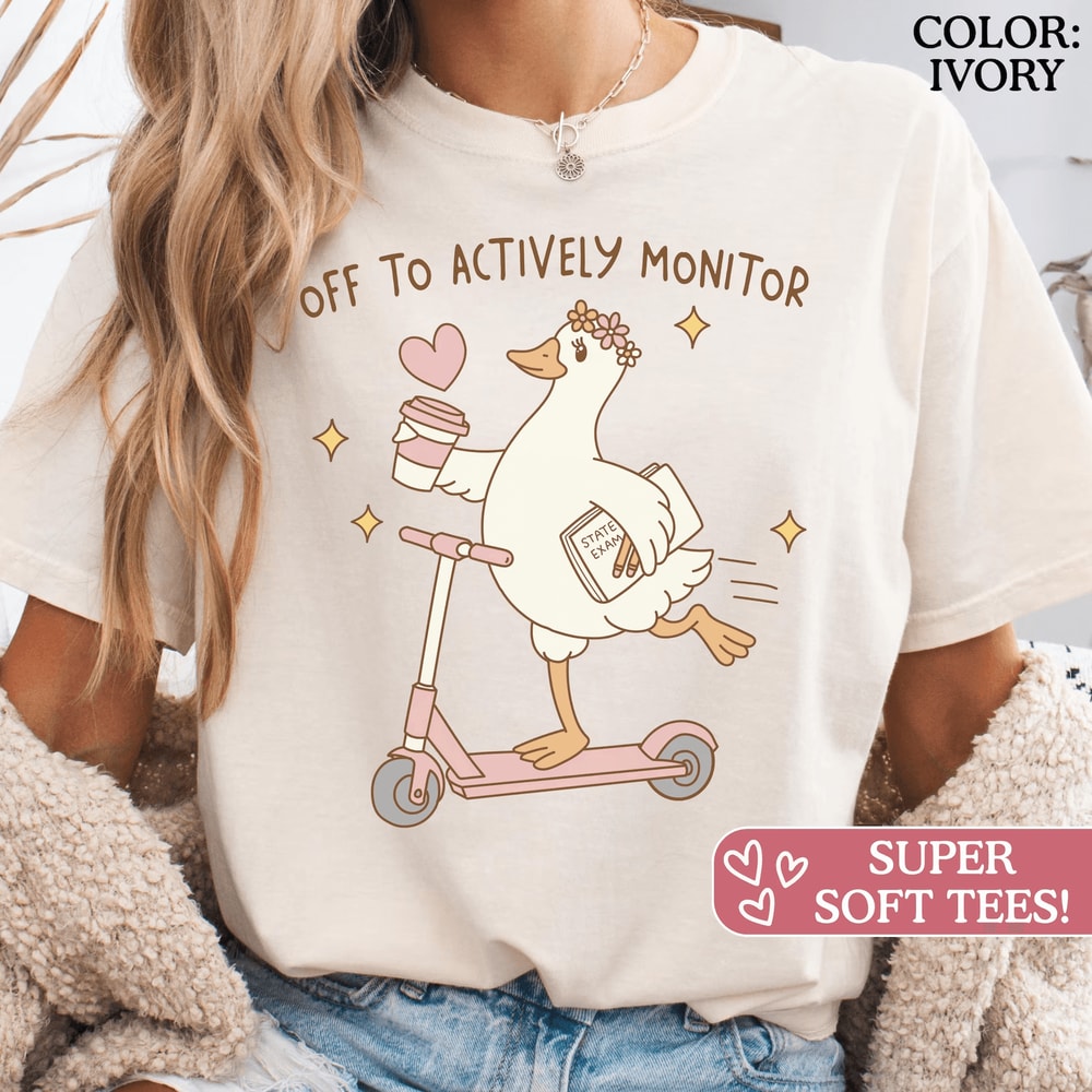 State Testing Teacher Shirt Funny Goose Comfort Colors Testing Day Tee 3