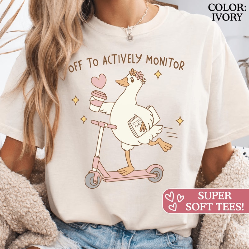 State Testing Teacher Shirt Funny Goose Comfort Colors Testing Day Tee 3