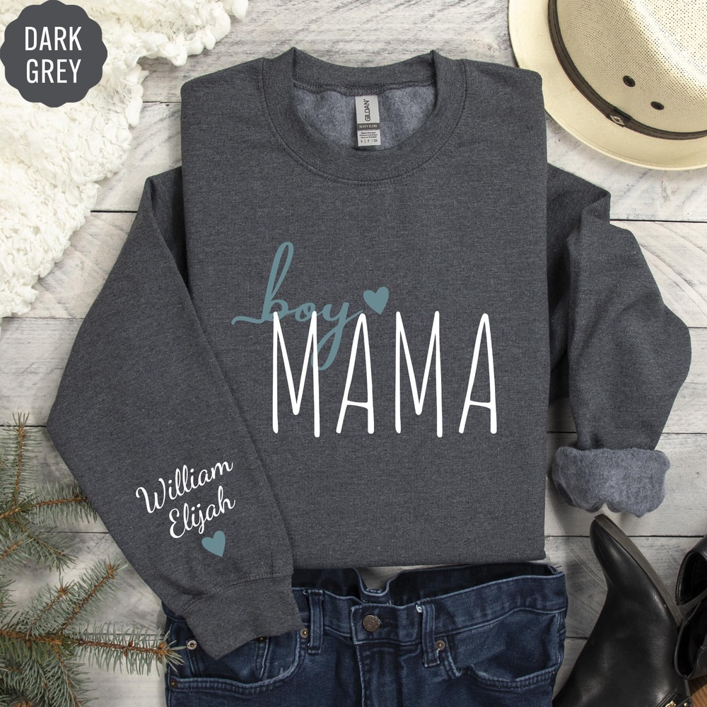 Custom Mama Hoodie Personalized Kids Names Sweatshirt Cute Mom Gift Cozy Pullover 2