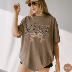 comfort colors leopard mama shirt retro mom life tee trendy mothers day gift