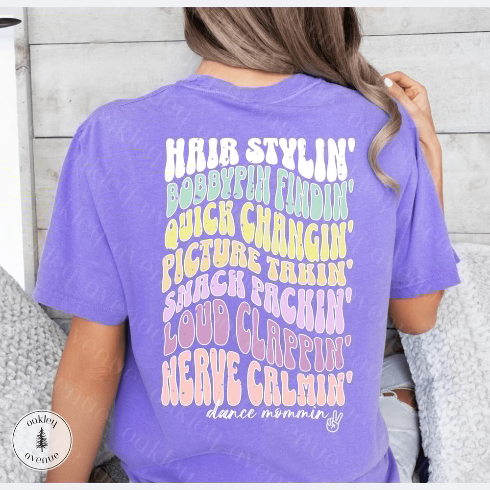Comfort Colors Dance Mom Shirt Trendy Recital Competition Mom Life Tee Gift 1