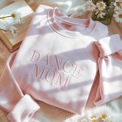 embroidered dance mom sweatshirt personalized team crewneck mothers day gift