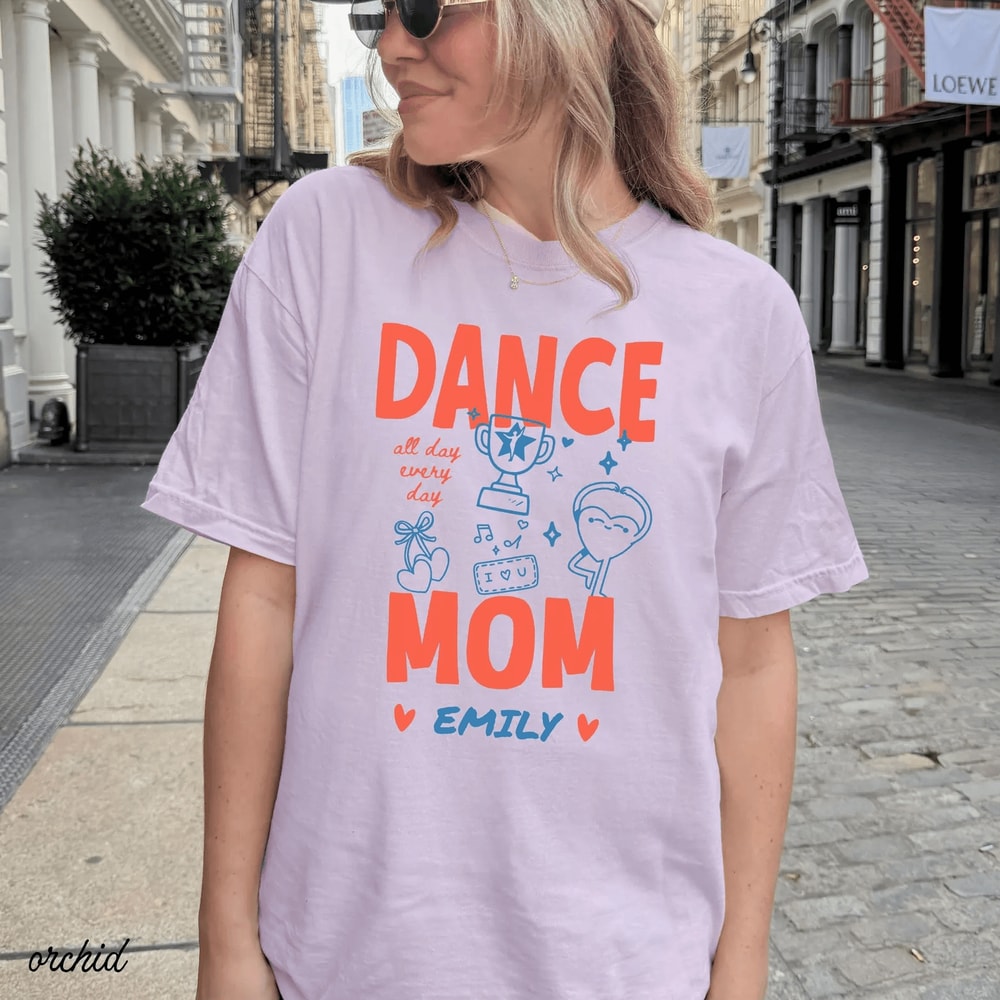 Comfort Colors Dance Mom Shirt Classic Dance Mama Tee Competition Gift 4