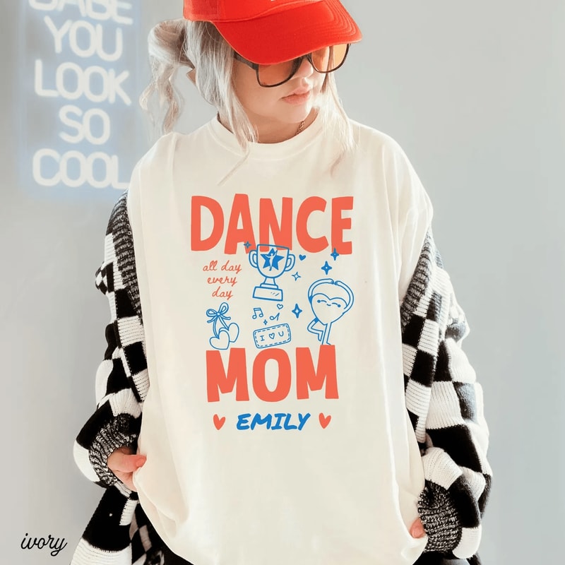 Comfort Colors Dance Mom Shirt Classic Dance Mama Tee Competition Gift 1