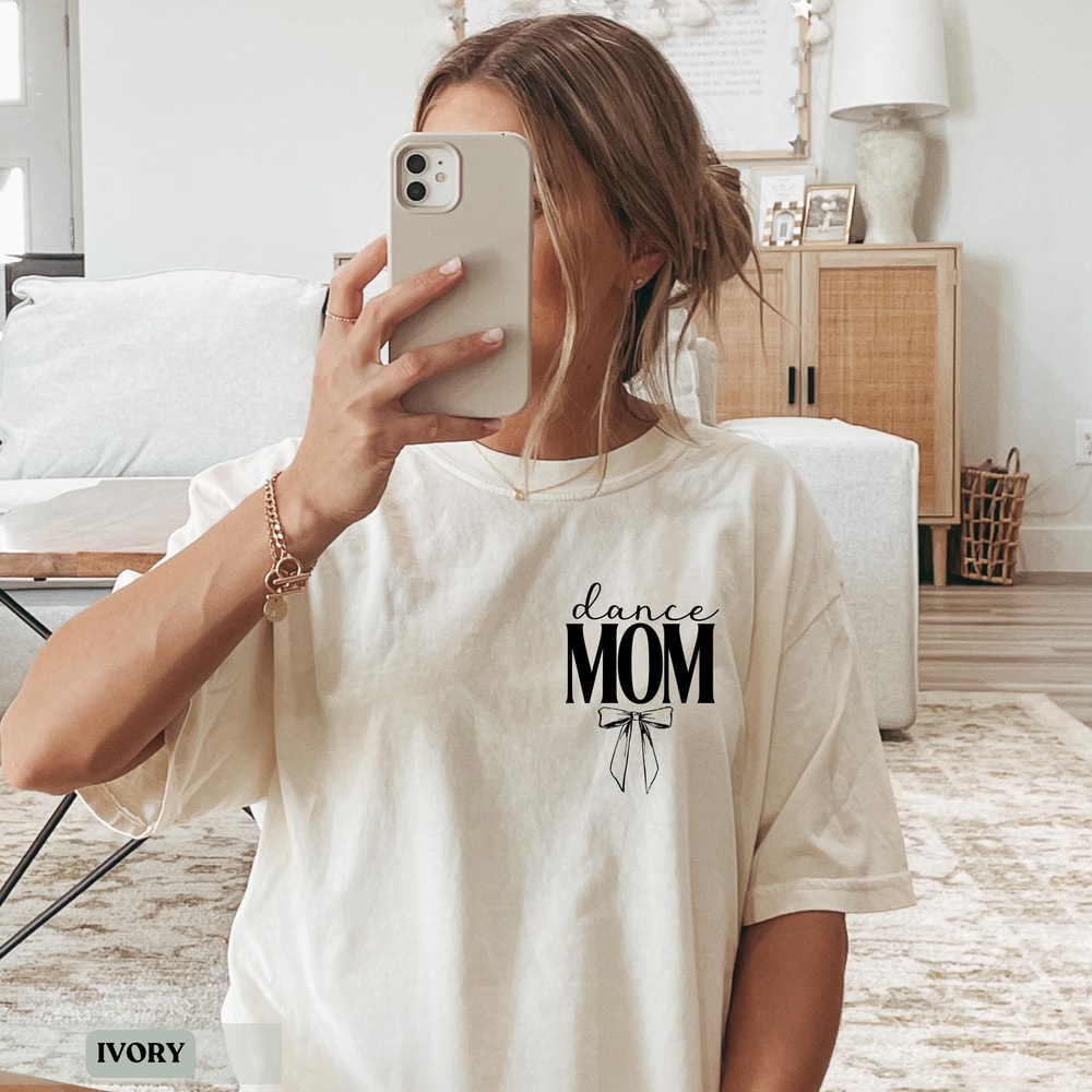 Dance Mom Shirt Bow Shirt Dance Mom Tee Ballet Mom Gift Personalized Ballet Shirt Dance Mama Gift F 5