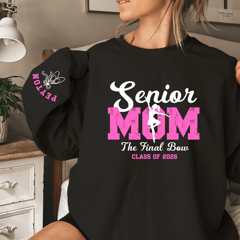 Senior Dance Mom Shirt Personalized Sweatshirt Custom Name Dance Mom Gift 1