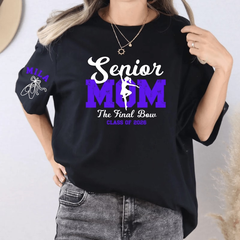 Senior Dance Mom Shirt Personalized Sweatshirt Custom Name Dance Mom Gift 3