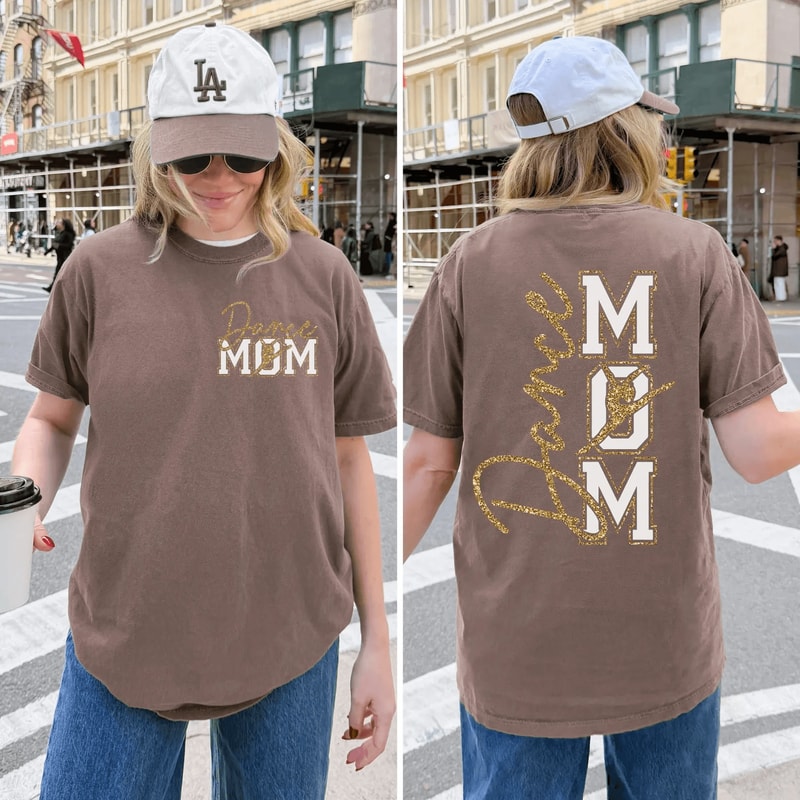 Comfort Colors Leopard Dance Mom Shirt Trendy Ballet Mom Gift Tee 4