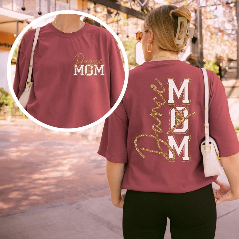 Comfort Colors Leopard Dance Mom Shirt Trendy Ballet Mom Gift Tee 1