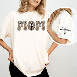 custom leopard dance mom shirt with name personalized ballet mom gift tee