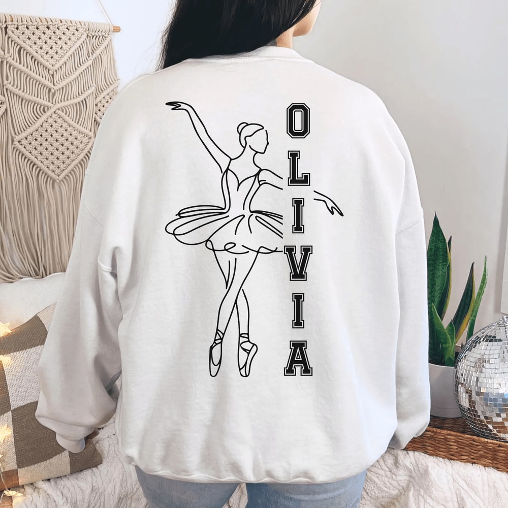 Custom Dance Mom Sweatshirt With Kids Names Personalized Crewneck Gift 2