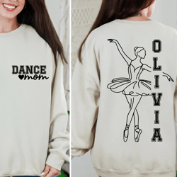custom dance mom sweatshirt with kids names personalized crewneck gift
