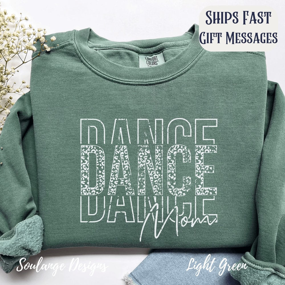 Comfort Colors Dance Mom Sweatshirt Crewneck Mama Gift Cozy Dance Mom Apparel 3