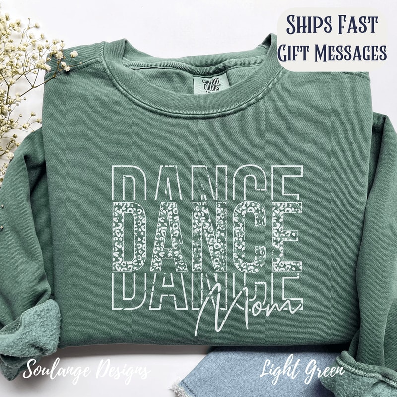 Comfort Colors Dance Mom Sweatshirt Crewneck Mama Gift Cozy Dance Mom Apparel 3