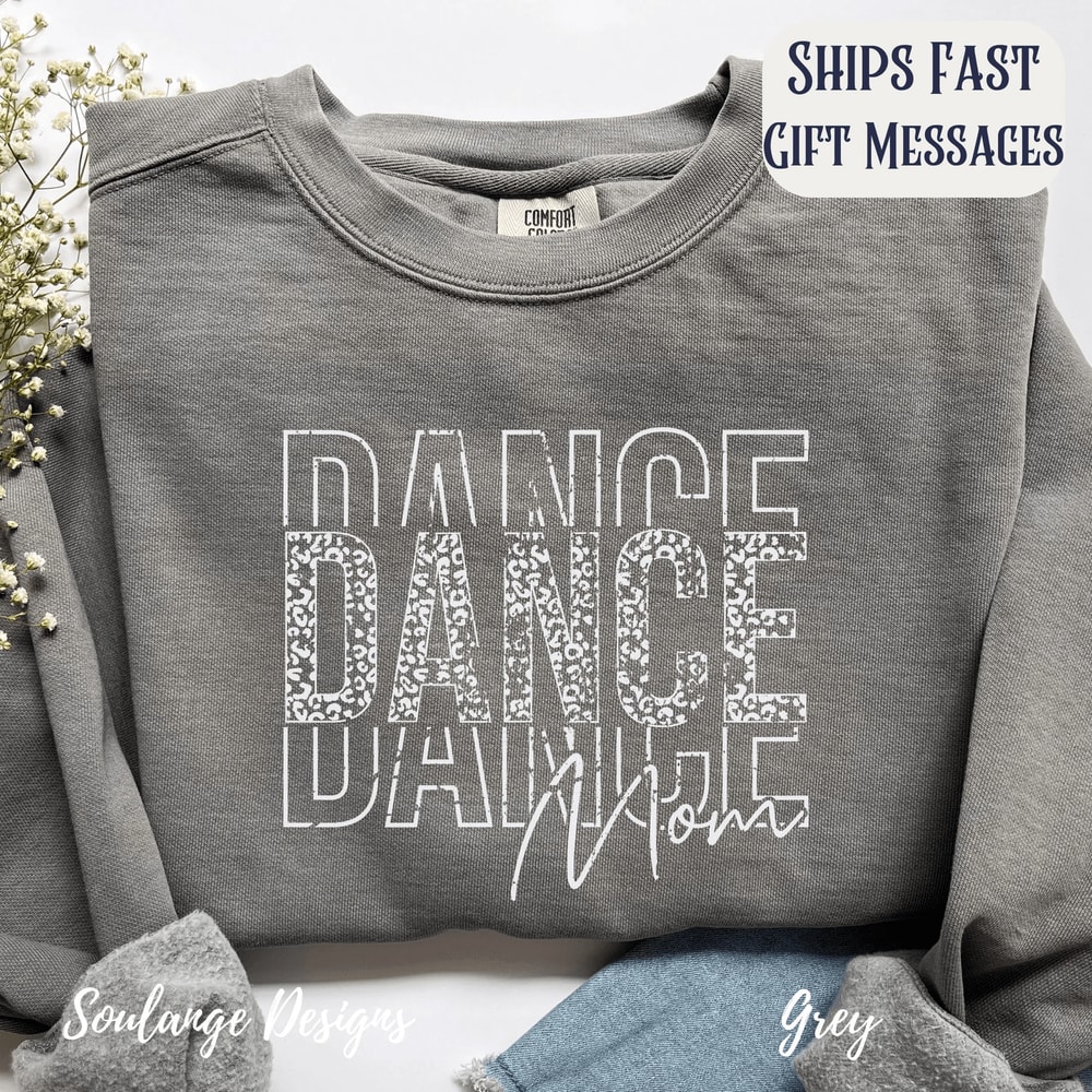 Comfort Colors Dance Mom Sweatshirt Crewneck Mama Gift Cozy Dance Mom Apparel 4