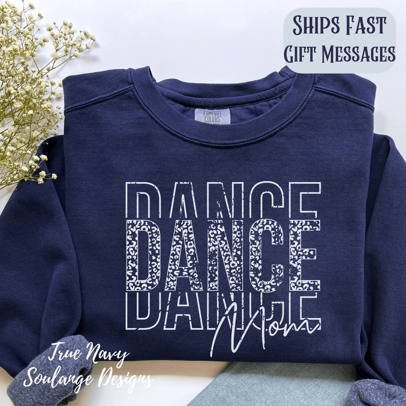 Comfort Colors Dance Mom Sweatshirt Crewneck Mama Gift Cozy Dance Mom Apparel 1