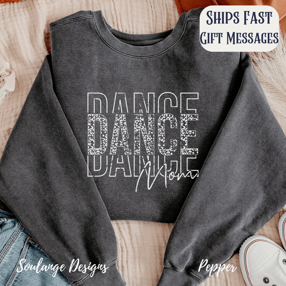 Comfort Colors Dance Mom Sweatshirt Crewneck Mama Gift Cozy Dance Mom Apparel 0