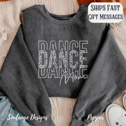 comfort colors dance mom sweatshirt crewneck mama gift cozy dance mom apparel