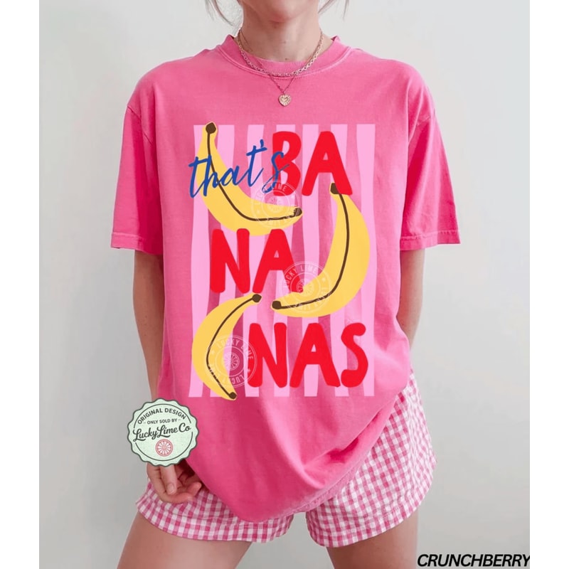 Thats Bananas Shirt Retro Banana Graphic Tee Funny Summer Fruit T Shirt 2
