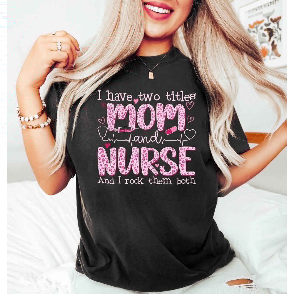 Nurse Mama Shirt Comfort Colors Nurse Mom Gift Mothers Day Tee 2