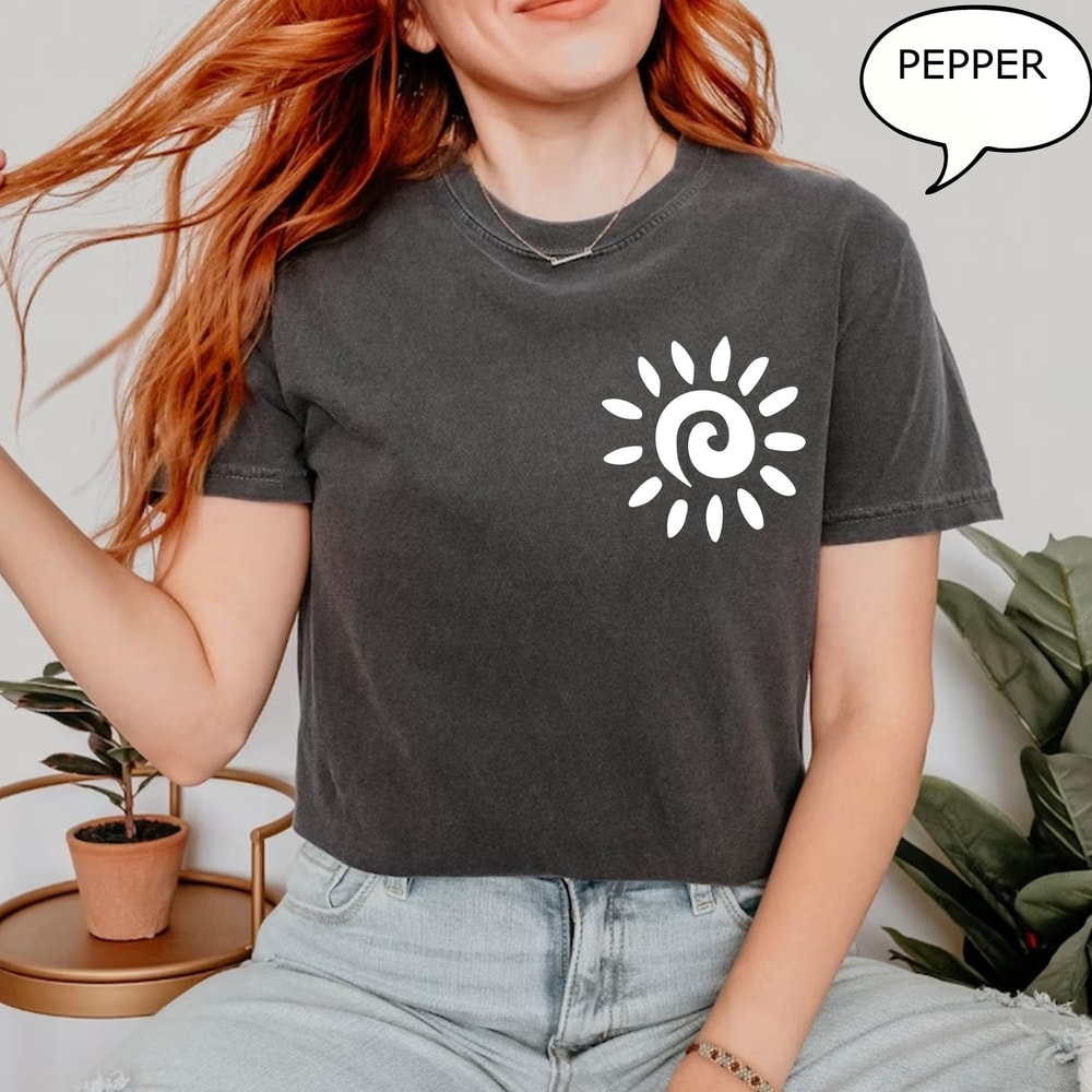 Sun Graphic Shirt Minimalist Boho Tee Aesthetic Summer TShirt Casual Womens Top 3