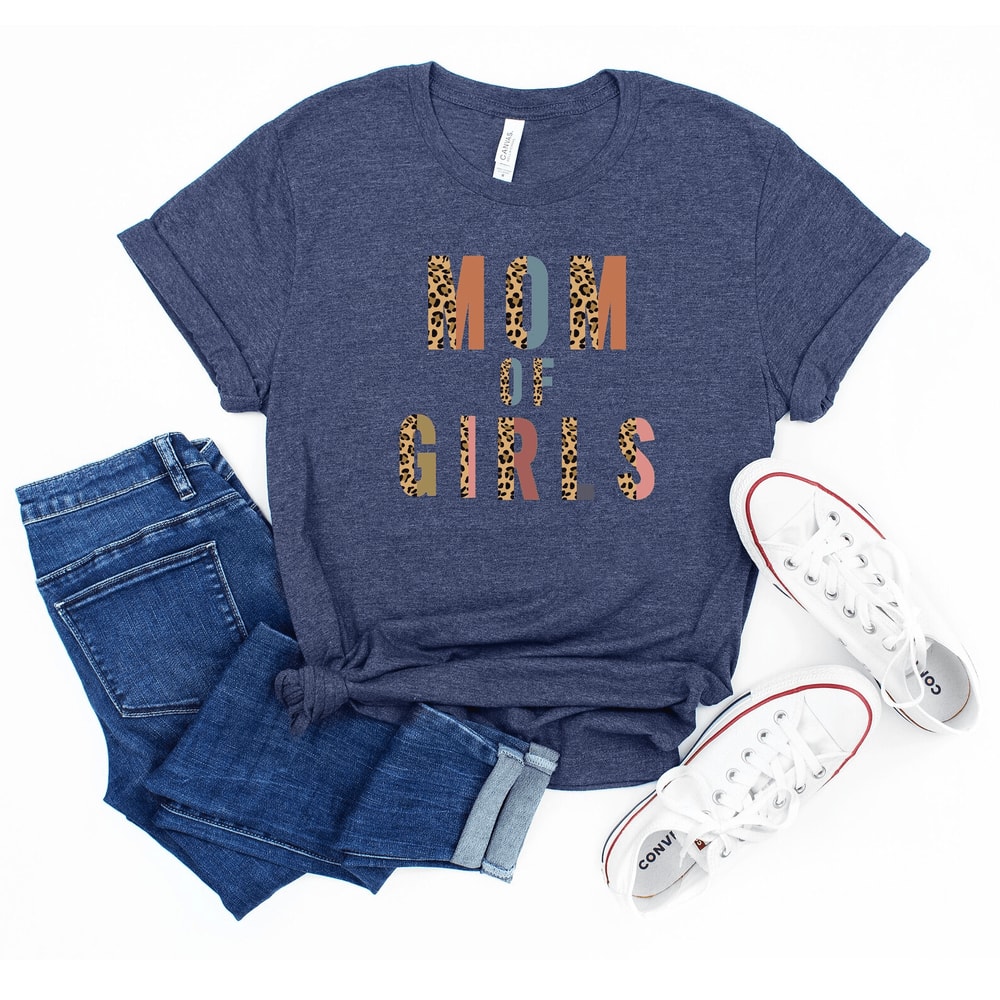 Mom Of Girls Shirt Leopard Print Cute Mom Tee Mothers Day Gift For Mom 1