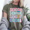 Senior 2026 Shirt Colorful Retro Graphic Tee Trendy Graduation TShirt Casual Womens Top 0