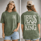 Jesus Is King Shirt Oversized Vintage Christian Tee Faith Streetwear Unisex Gift 2