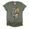 Abstract Floral Tee Modern Botanical Bella Canvas Shirt 1