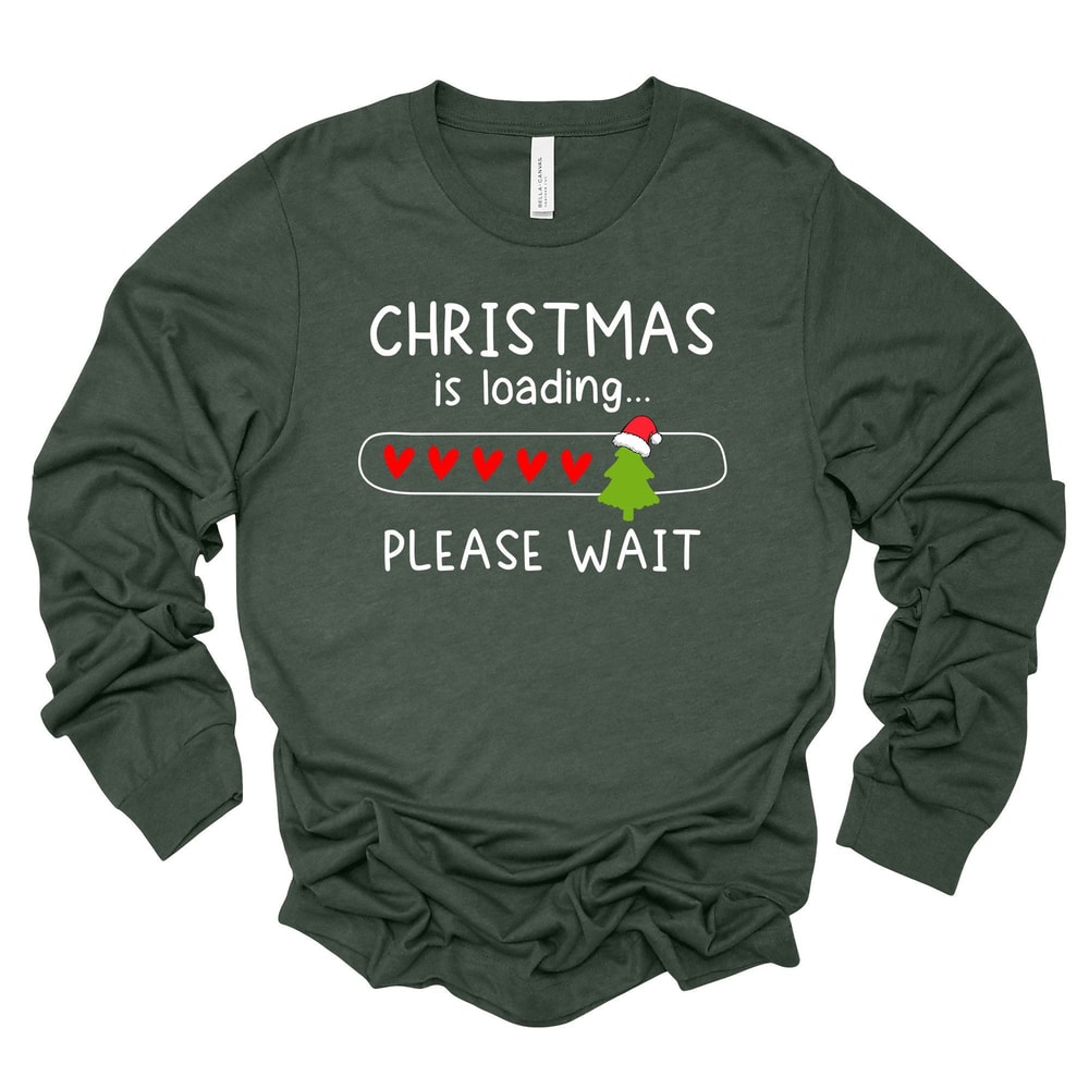 Christmas Is Loading Long Sleeve Tee Unisex Holiday Shirt 3