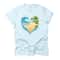 HeartShaped Ocean Beach Shirt Palm Tree Vacation Tee 2