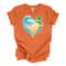 HeartShaped Ocean Beach Shirt Palm Tree Vacation Tee 0