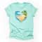 HeartShaped Ocean Beach Shirt Palm Tree Vacation Tee 3