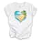 HeartShaped Ocean Beach Shirt Palm Tree Vacation Tee 6