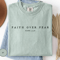 Faith Over Fear Shirt Comfort Colors Christian Minimalist Bible Verse Tee 3