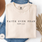 Faith Over Fear Shirt Comfort Colors Christian Minimalist Bible Verse Tee 0