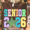 Senior 2026 Shirt Colorful Star Graphic Tee Retro Graduation TShirt Casual Womens Top 0
