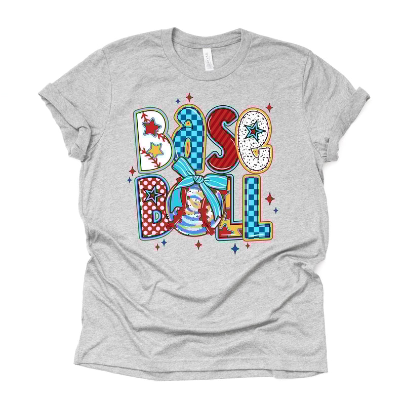 Baseball Coquette TShirt Unisex Bella Canvas 9 Colors 1