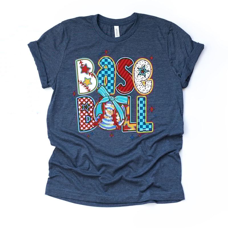 Baseball Coquette TShirt Unisex Bella Canvas 9 Colors 3