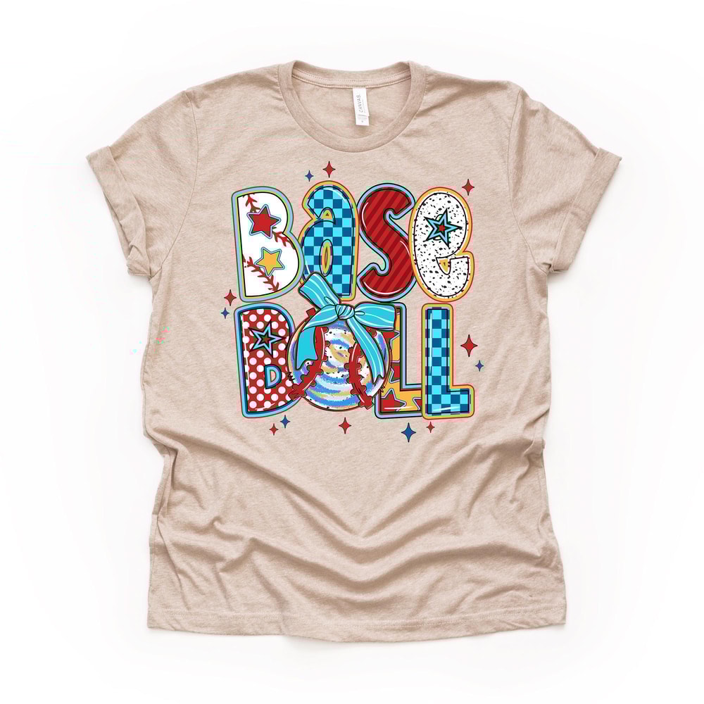 Baseball Coquette TShirt Unisex Bella Canvas 9 Colors 4
