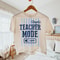 Teacher Mode Off TShirt Last Day Of School Striped Tee 3