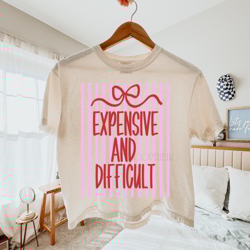 Expensive Difficult TShirt Preppy Coquette Striped Tee 0
