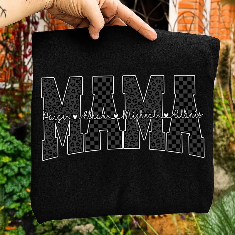 Mimi Shirt Personalized Grandma Names Graphic Tee Custom Mimi TShirt Cute Family Top 0