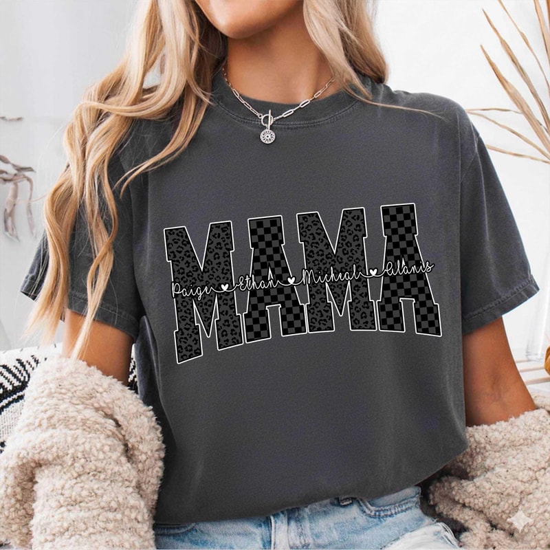 Mimi Shirt Personalized Grandma Names Graphic Tee Custom Mimi TShirt Cute Family Top 2