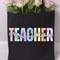 Teacher Sweatshirt Floral Graphic Crewneck Cute Teacher Pullover Cozy Classroom Outfit 1